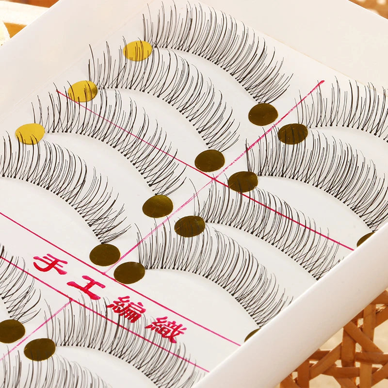 Faux Cils Naturels Longue Durée – Lot de 10 Paires #217