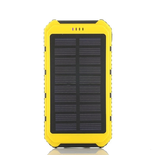 Batterie Solaire Portable 6000mAh — Double USB & Lampe Torche