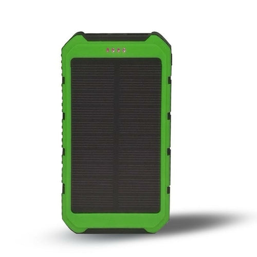 Batterie Solaire Portable 6000mAh — Double USB & Lampe Torche