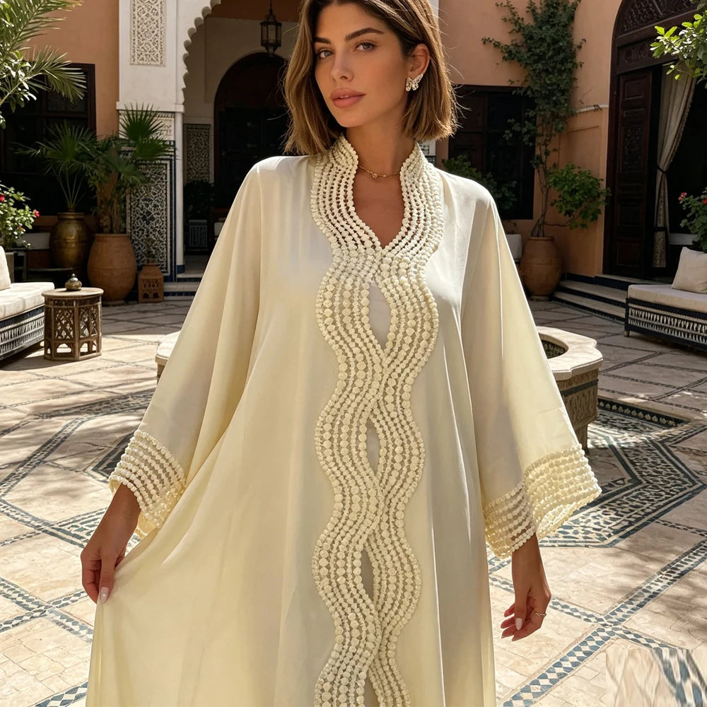 Abaya Dubai Kimono Caftan Femme