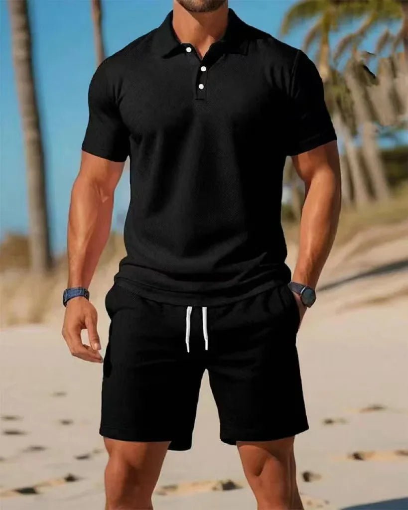 Ensemble Polo & Short Homme Grande Taille – Casual Été - ScopBazar