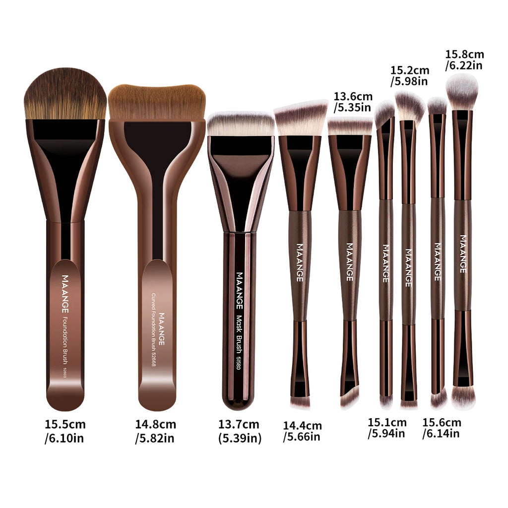 Kit 9 Pinceaux Maquillage Professionnel