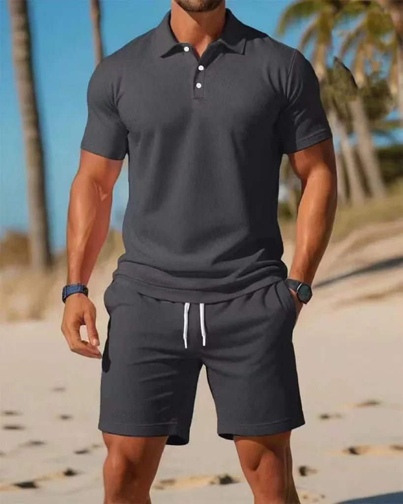 Ensemble Polo & Short Homme Grande Taille – Casual Été - ScopBazar