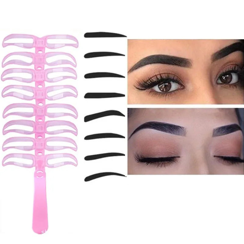 Kit 8 Pochoirs Sourcils – Gabarits Définition & Mise en Forme Sourcils Parfaits