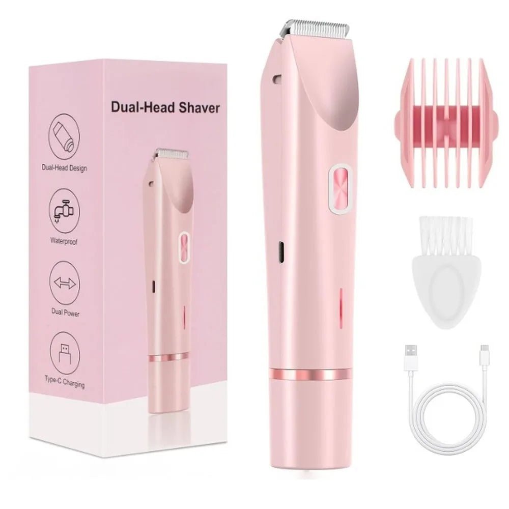 Rasoir Électrique Femme 2 en 1 – Tondeuse Bikini Étanche IPX7, Usage Sec & Humide - ScopBazar
