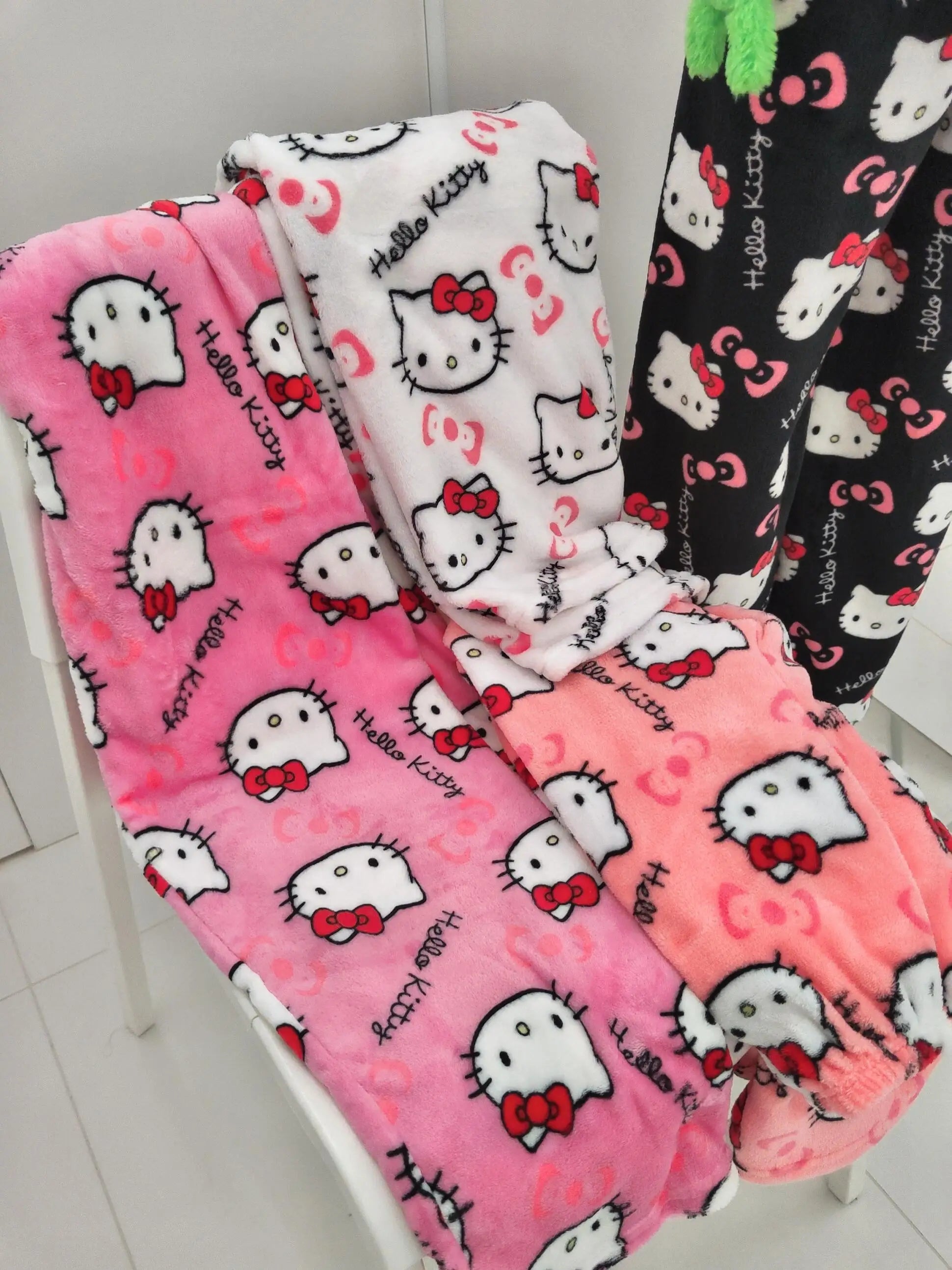 Pantalon Pyjama Hello Kitty – Bas de Nuit Femme Cartoon Couple