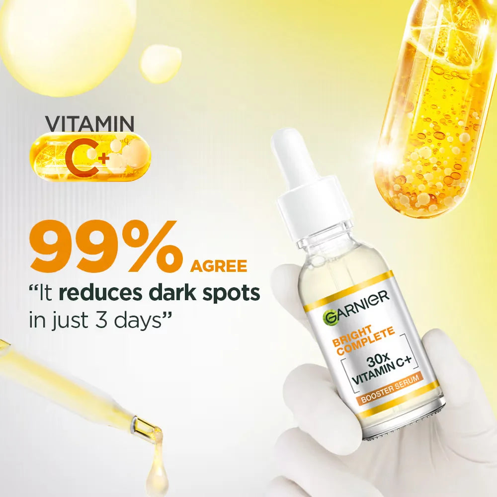 Sérum Éclat Vitamine C Garnier 30ml – Teint Unifié & Texture Lissée