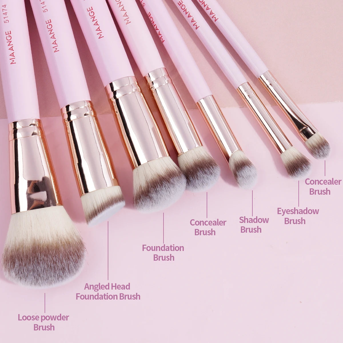 Set 7 Pinceaux Maquillage Teint & Yeux