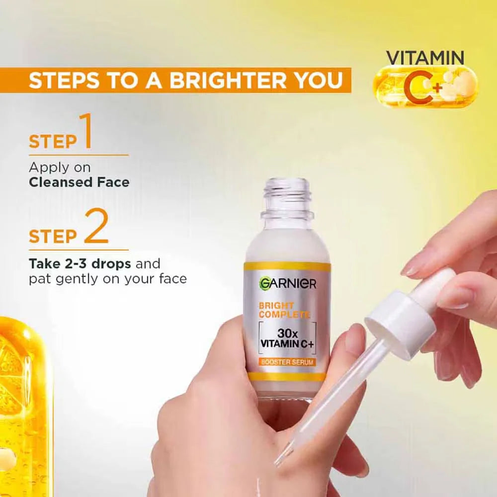 Sérum Éclat Vitamine C Garnier 30ml – Teint Unifié & Texture Lissée