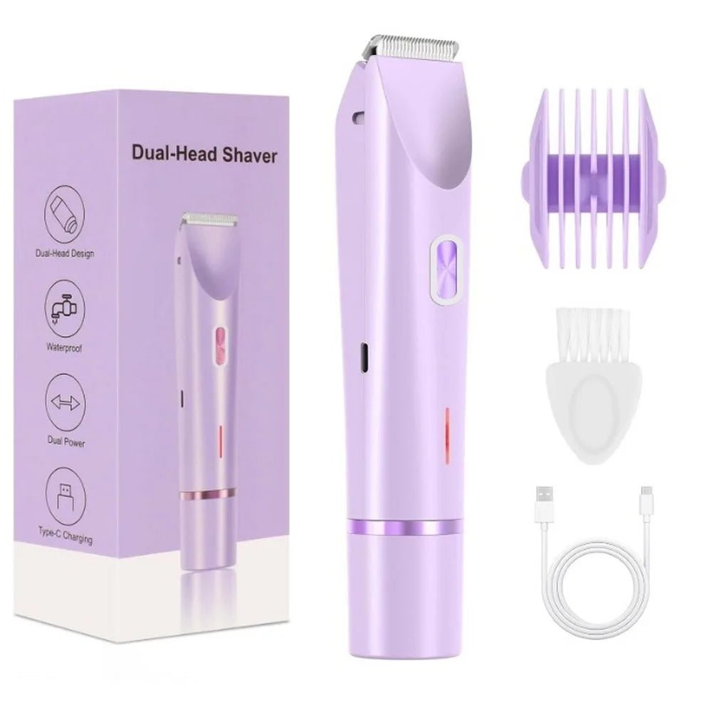 Rasoir Électrique Femme 2 en 1 – Tondeuse Bikini Étanche IPX7, Usage Sec & Humide - ScopBazar