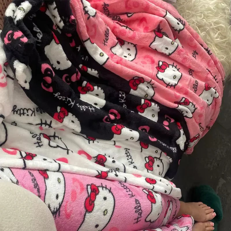 Pantalon Pyjama Hello Kitty – Bas de Nuit Femme Cartoon Couple