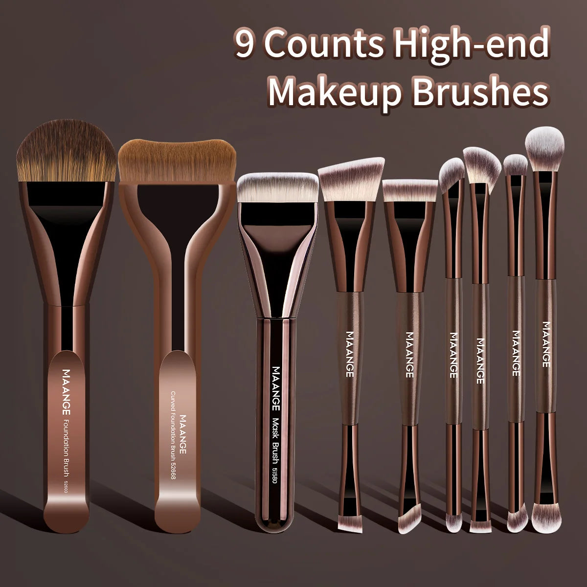 Kit 9 Pinceaux Maquillage Professionnel