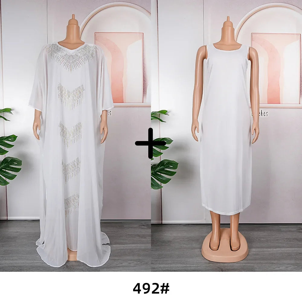 Abaya Chiffon Dubai Robe de Mariée Festive