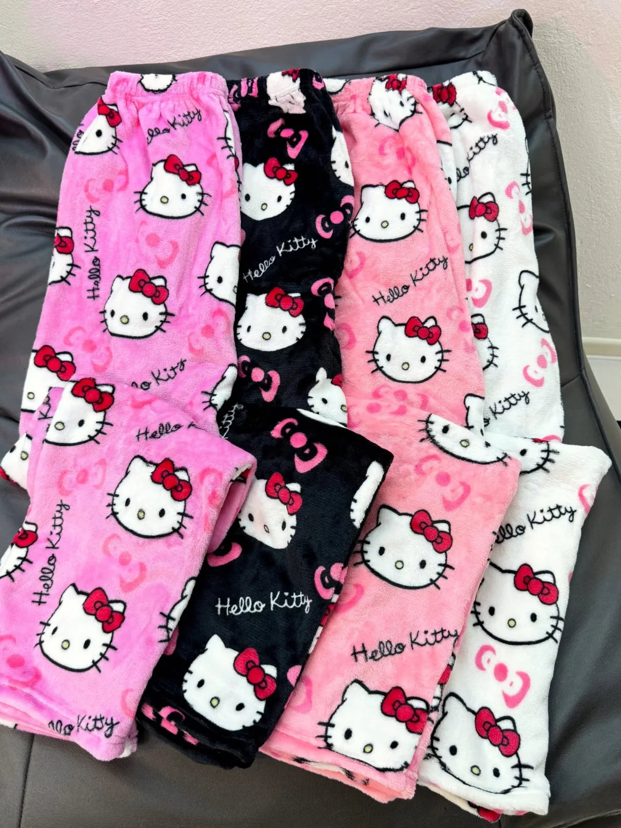 Pantalon Pyjama Hello Kitty – Bas de Nuit Femme Cartoon Couple