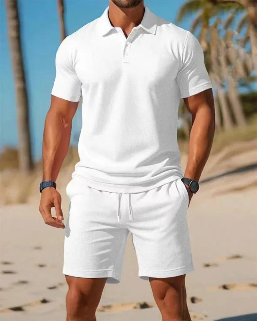 Ensemble Polo & Short Homme Grande Taille – Casual Été - ScopBazar