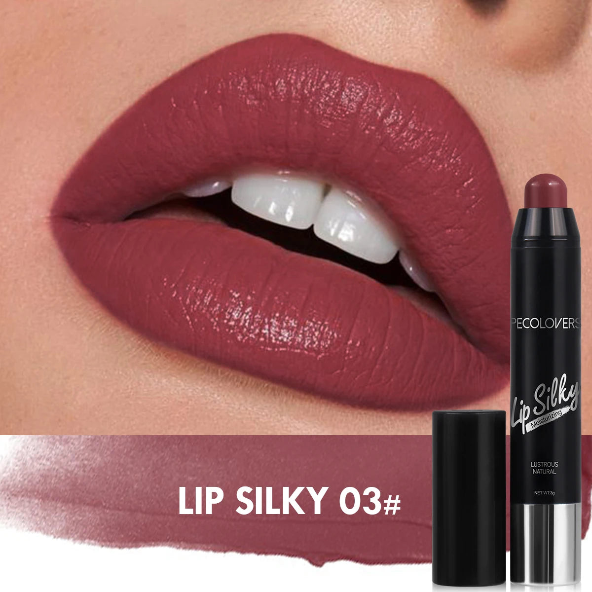 Crayon Rouge à Lèvres Mat Waterproof Longue Tenue