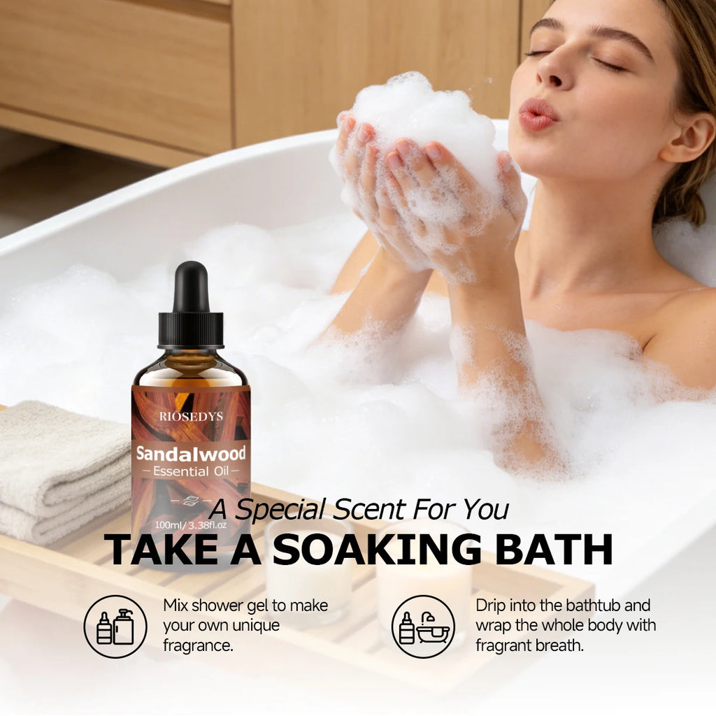 Huile Essentielle Bois de Santal – Massage & Soin Corps