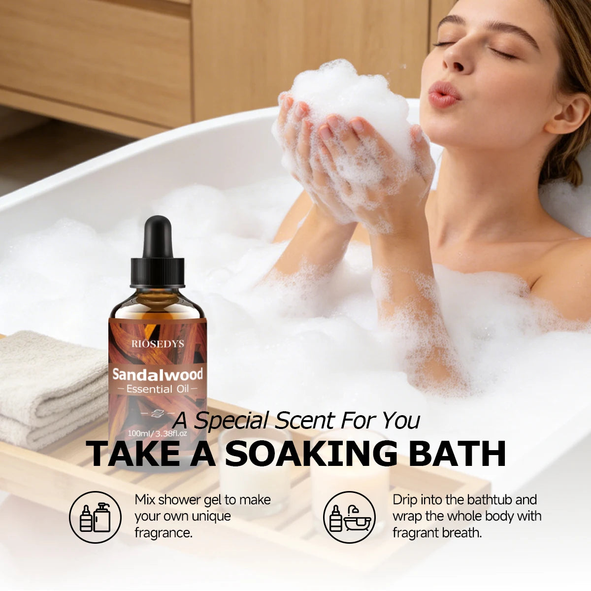 Huile Essentielle Bois de Santal – Massage & Soin Corps