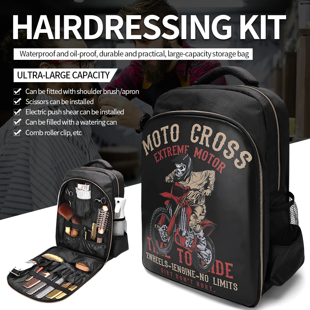 Sac Organisateur de Barbier – Sac à Dos Portable Haute Capacité pour Tondeuses et Accessoires
