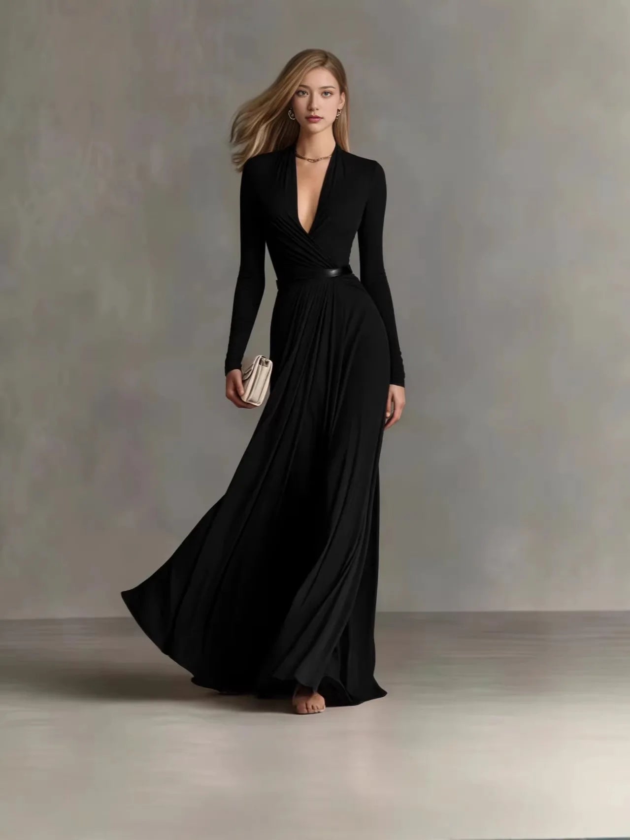Robe Élégante Style Européen 2026
