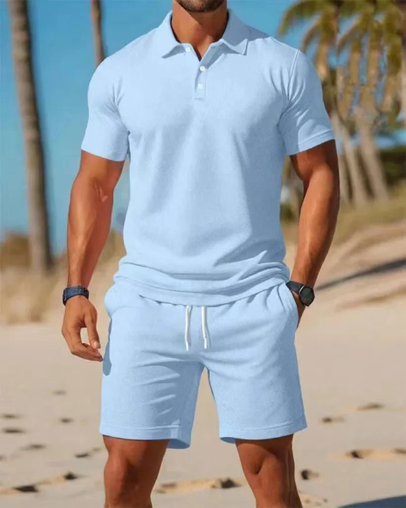 Ensemble Polo & Short Homme Grande Taille – Casual Été - ScopBazar