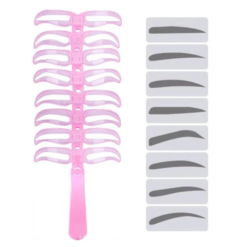 Kit 8 Pochoirs Sourcils – Gabarits Définition & Mise en Forme Sourcils Parfaits
