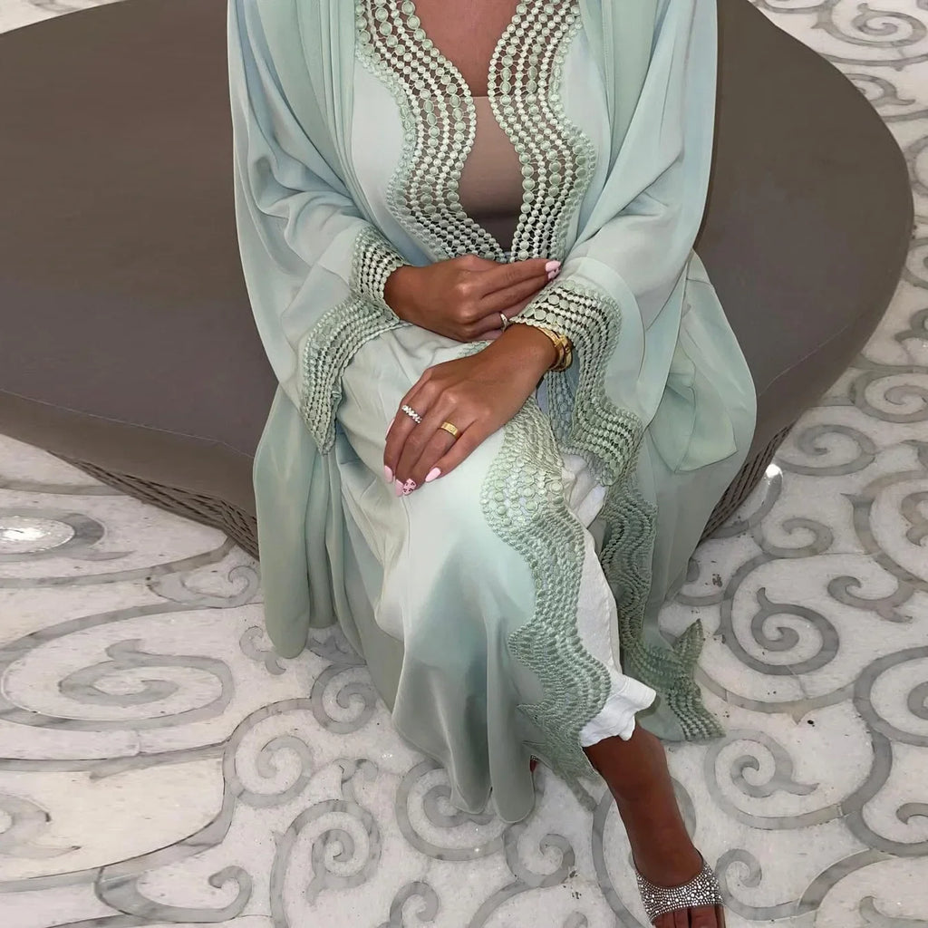 Abaya Dubai Kimono Caftan Femme