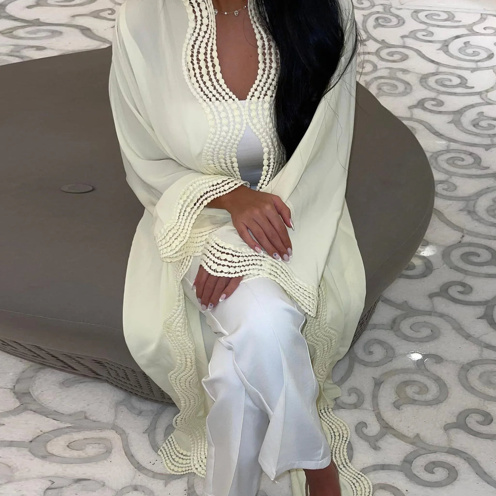 Abaya Dubai Kimono Caftan Femme