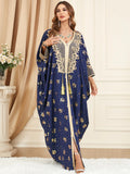 Robe Abaya Élégante Manches Chauve-Souris