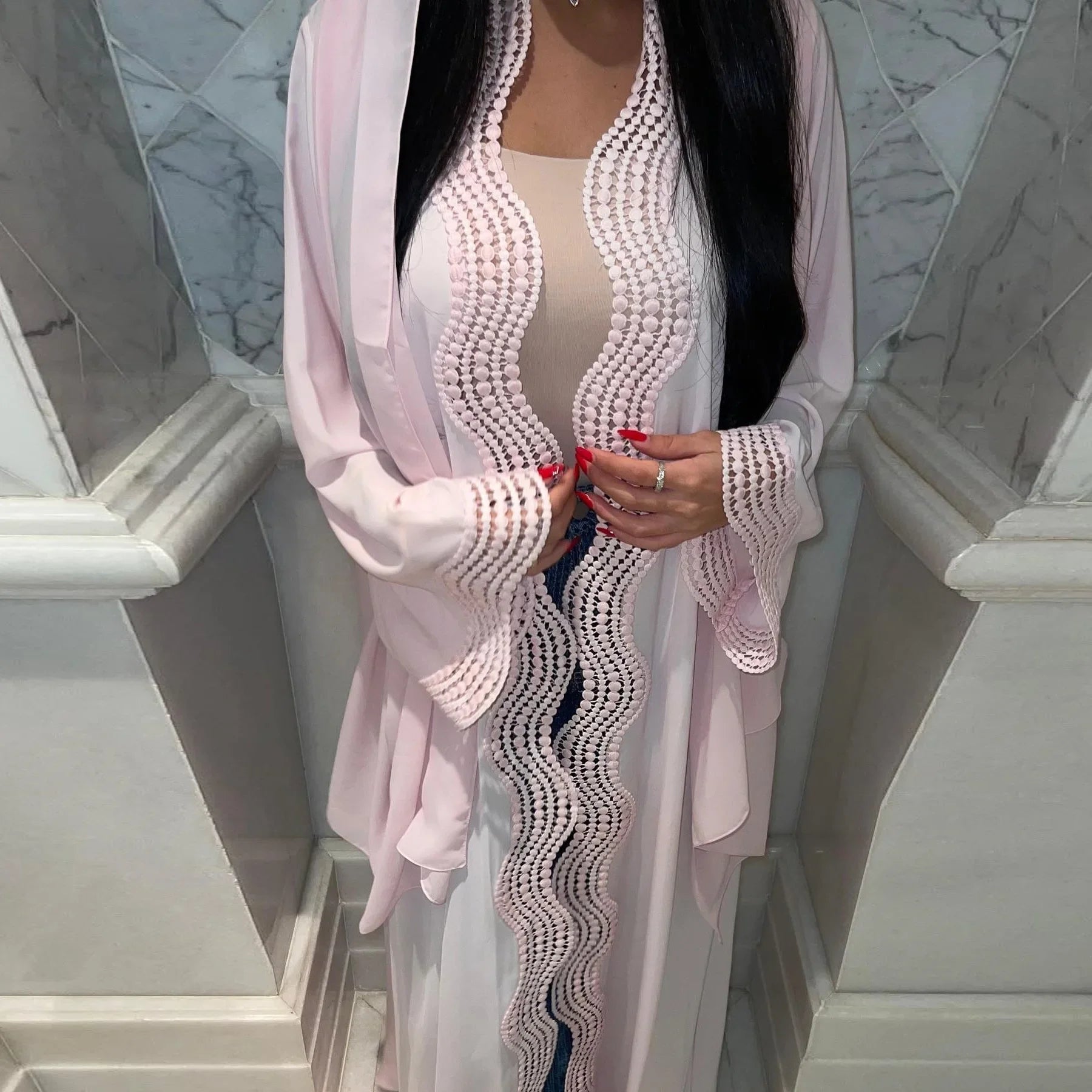 Abaya Dubai Kimono Caftan Femme