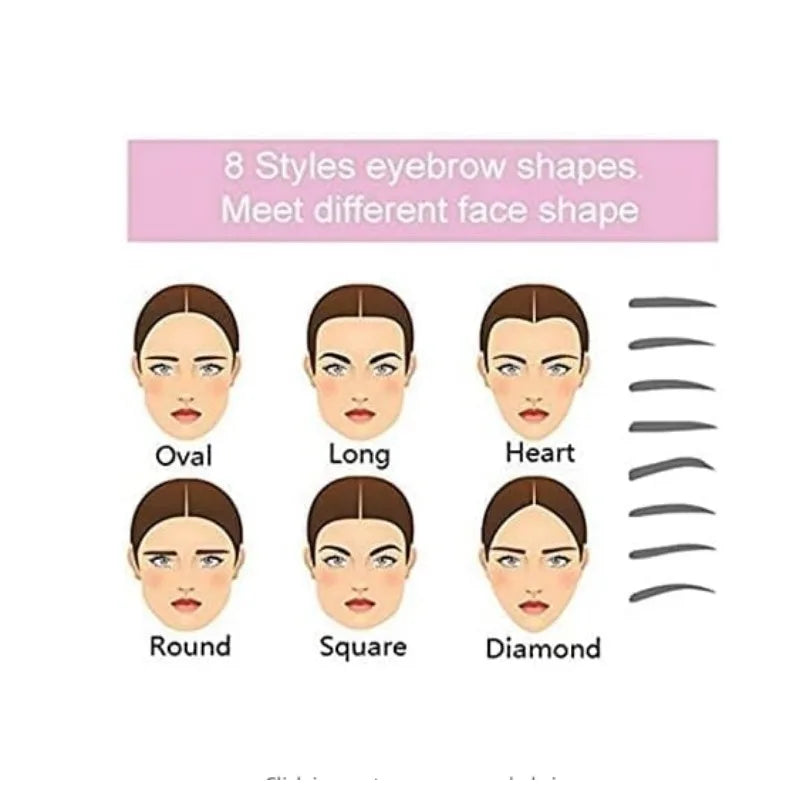 Kit 8 Pochoirs Sourcils – Gabarits Définition & Mise en Forme Sourcils Parfaits
