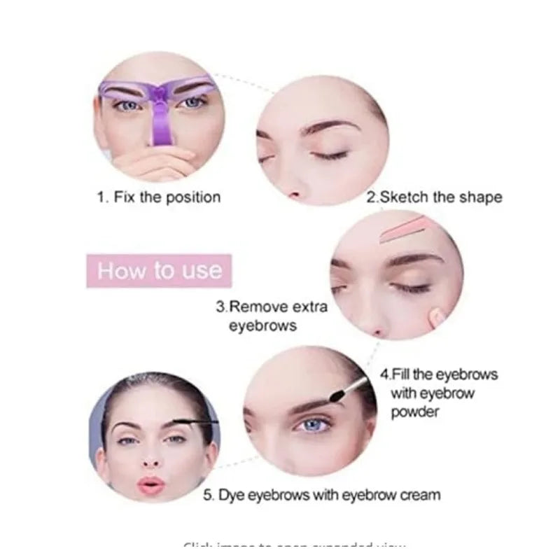 Kit 8 Pochoirs Sourcils – Gabarits Définition & Mise en Forme Sourcils Parfaits