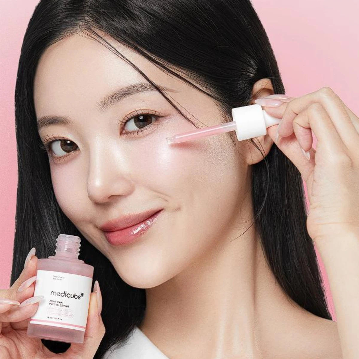 Sérum Peptide Rose Medicube PDRN – ADN Saumon, Hydratation Intense K-Beauty