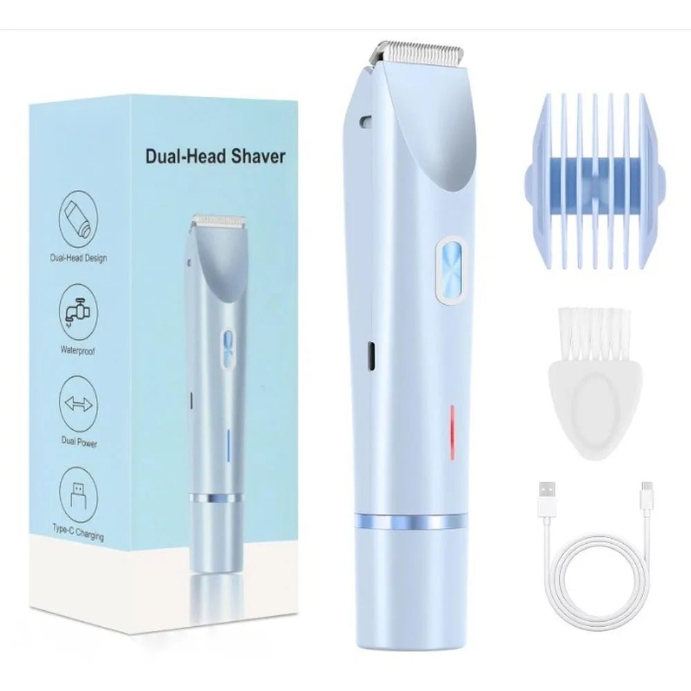 Rasoir Électrique Femme 2 en 1 – Tondeuse Bikini Étanche IPX7, Usage Sec & Humide - ScopBazar