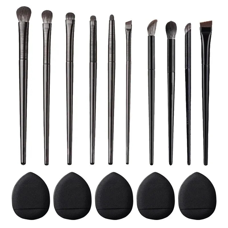 Set 10 Pinceaux Fard à Paupières – Estompage, Eyeliner & Précision Maquillage