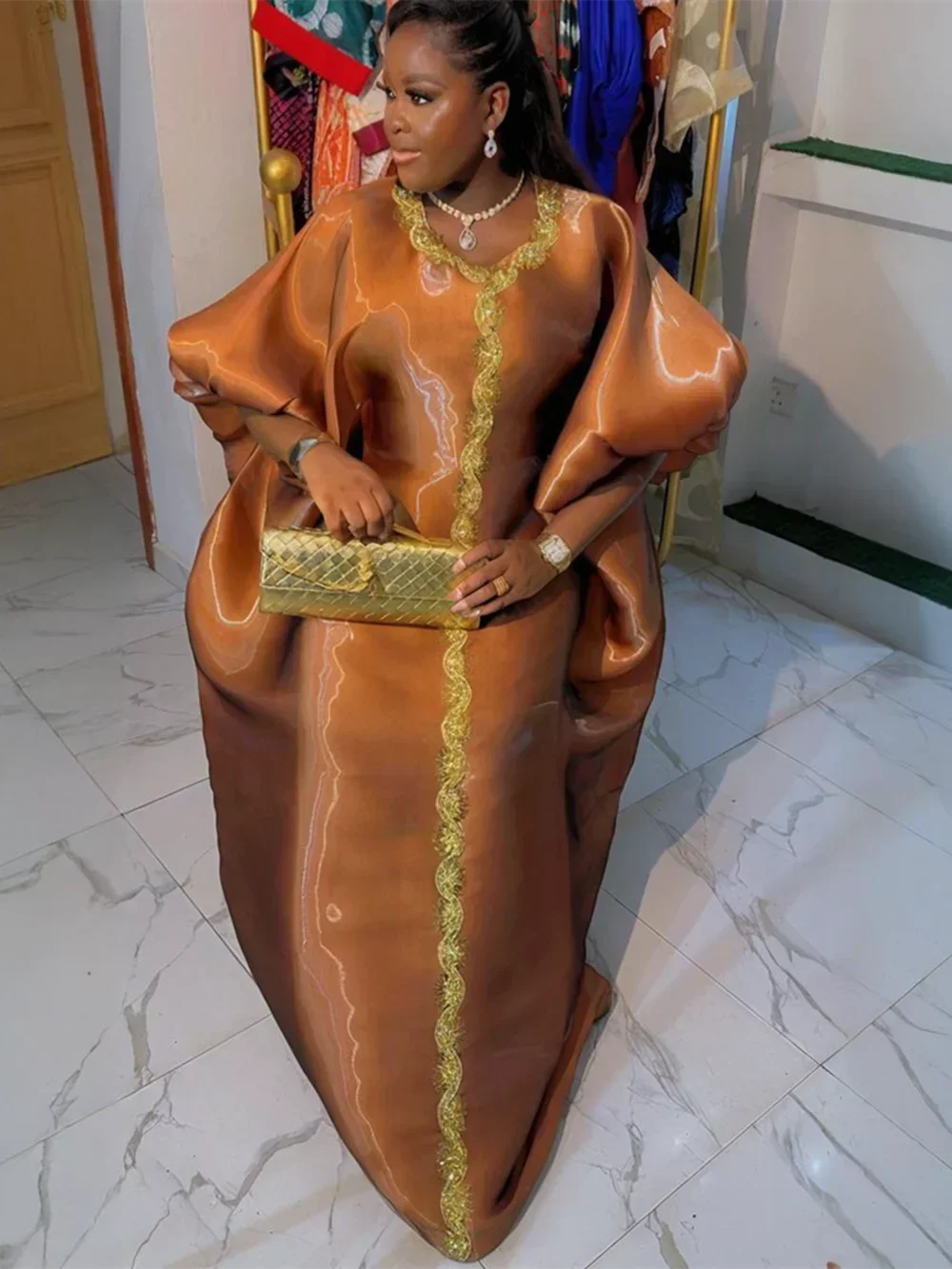Abaya Luxe Dubai Africaine Robe de Soirée