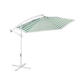 Parasol de Jardin Rayé Vert & Blanc 3m — Terrasse & Piscine
