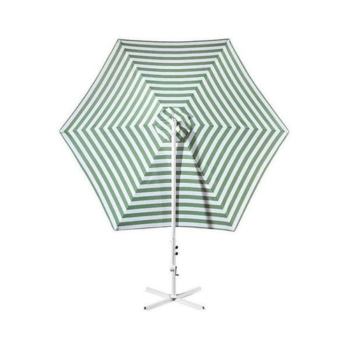 Parasol de Jardin Rayé Vert & Blanc 3m — Terrasse & Piscine