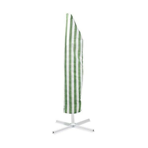 Parasol de Jardin Rayé Vert & Blanc 3m — Terrasse & Piscine