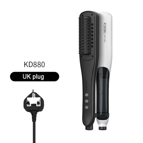 Brosse Lissante Vapeur Portable — Chauffage PTC & Spray Nano