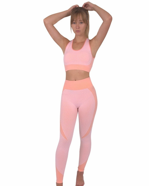 Brassière Sport Sans Coutures - Rose