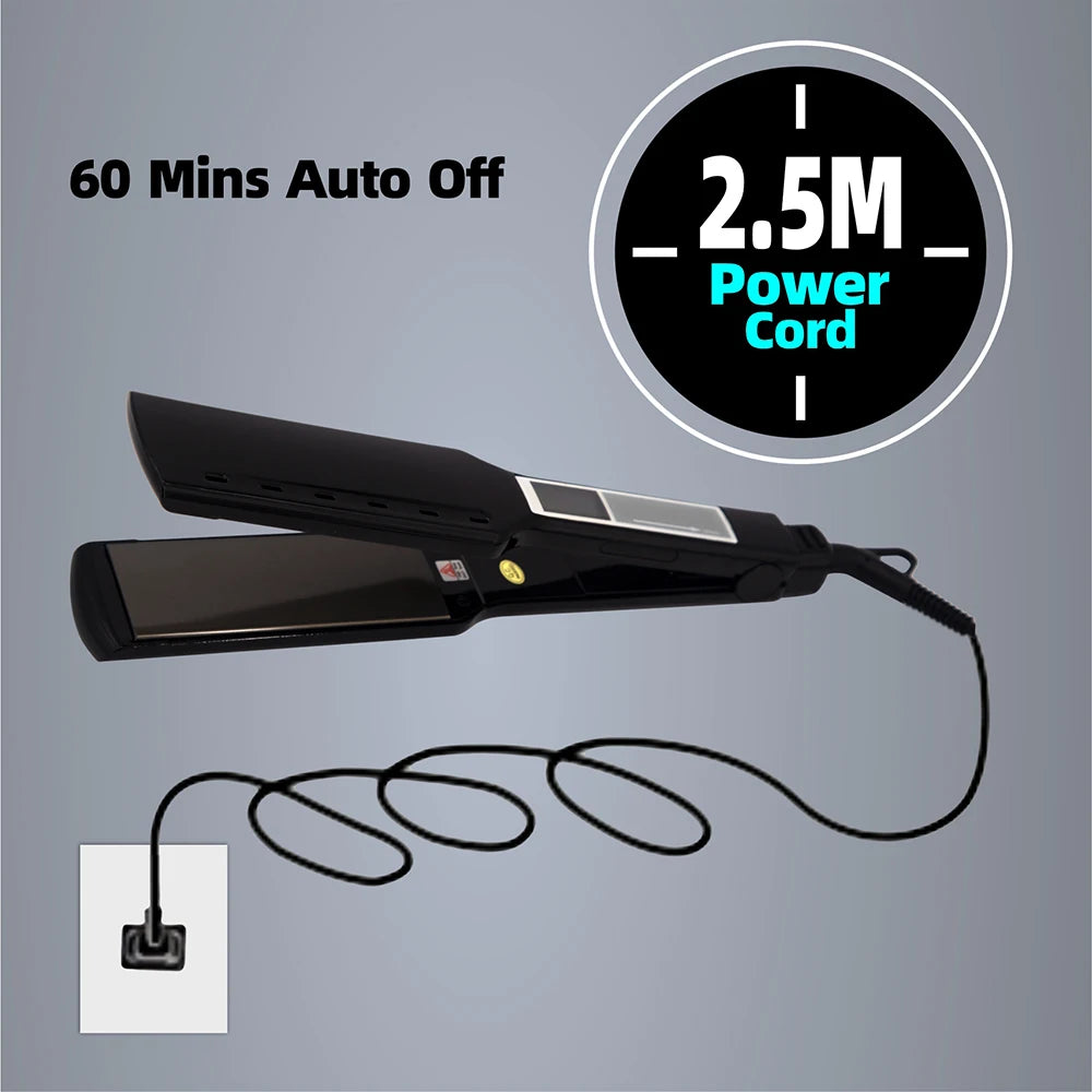 Lisseur Professionnel Écran Tactile 230°C — Plaques Larges & Chauffage Rapide