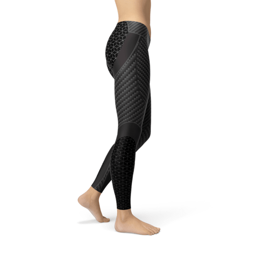 Legging Sport Femme Motif Fibre de Carbone - ScopBazar