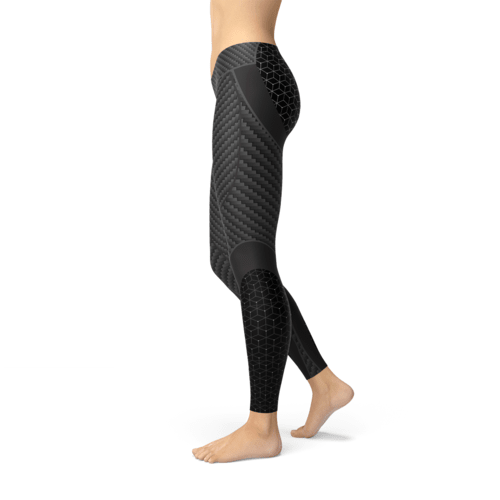 Legging Sport Femme Motif Fibre de Carbone - ScopBazar