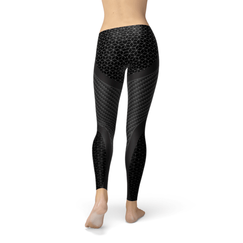 Legging Sport Femme Motif Fibre de Carbone - ScopBazar