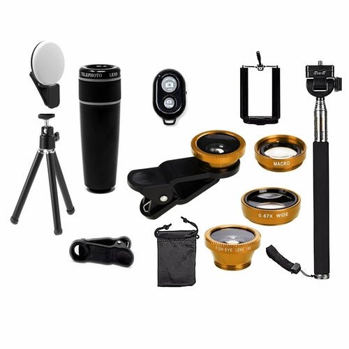 Kit Objectifs Smartphone 11 en 1 — Photo & Selfie Professionnel - ScopBazar