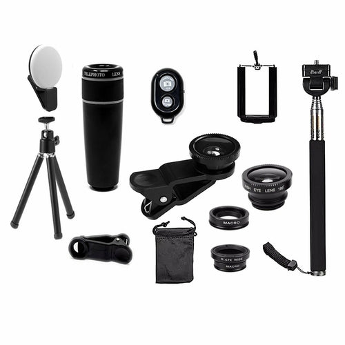 Kit Objectifs Smartphone 11 en 1 — Photo & Selfie Professionnel - ScopBazar