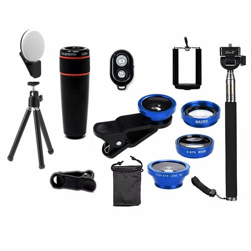 Kit Objectifs Smartphone 11 en 1 — Photo & Selfie Professionnel - ScopBazar