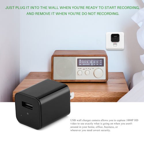 Caméra de Surveillance Cachée HD 1080P — Chargeur USB Mural - ScopBazar