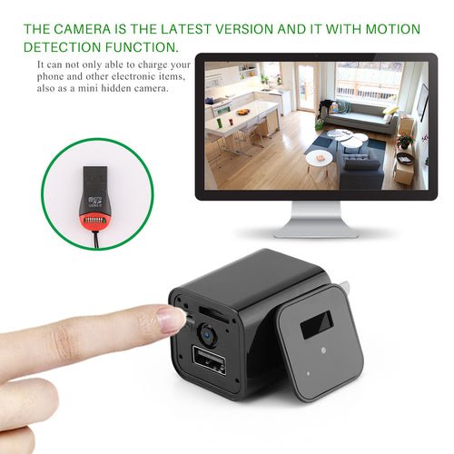 Caméra de Surveillance Cachée HD 1080P — Chargeur USB Mural - ScopBazar